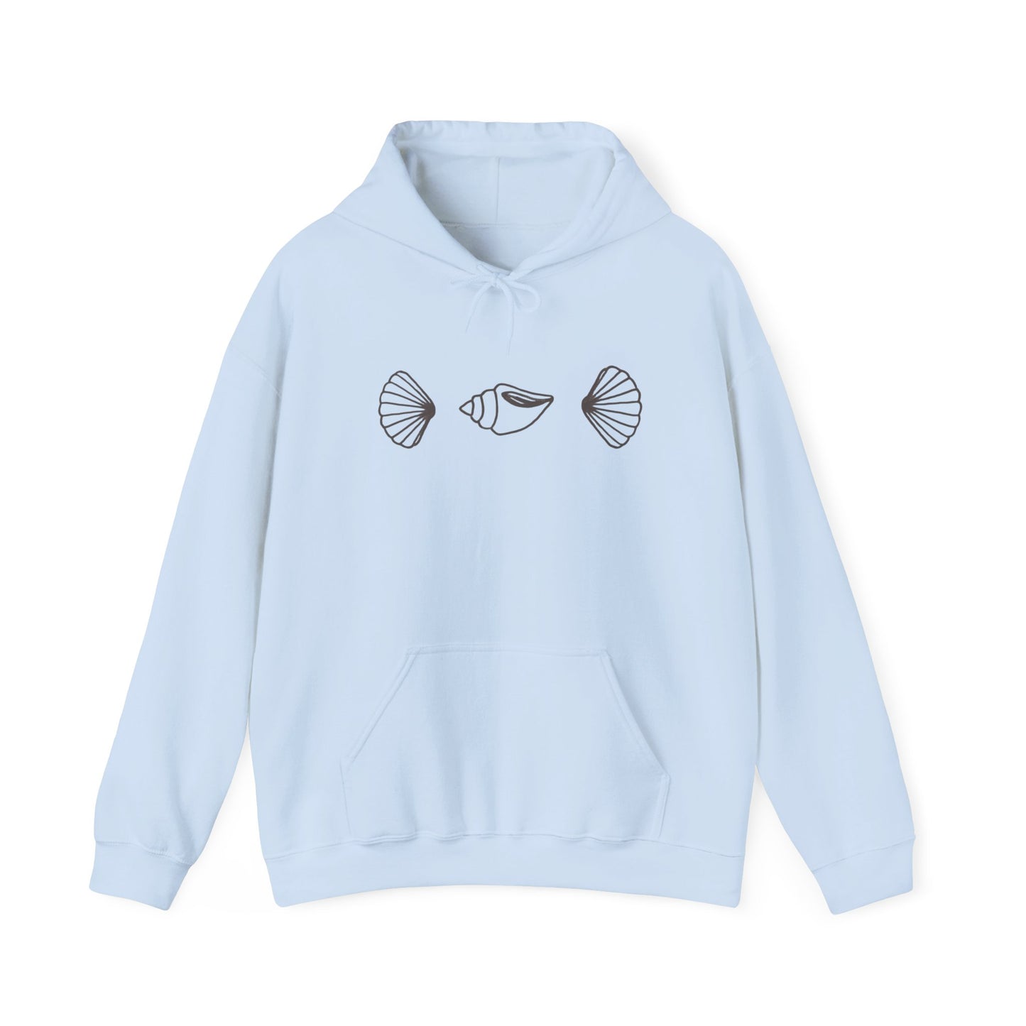 simple seashell hoodie