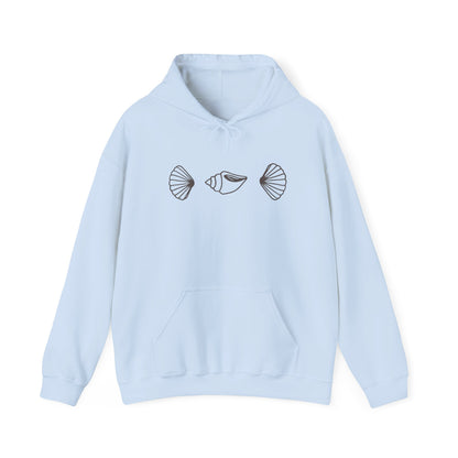 simple seashell hoodie