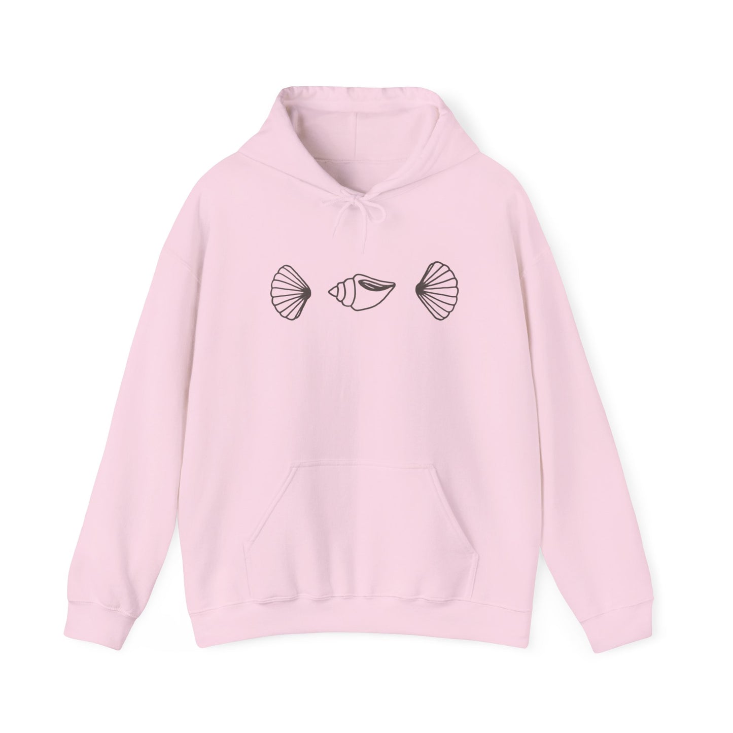 simple seashell hoodie