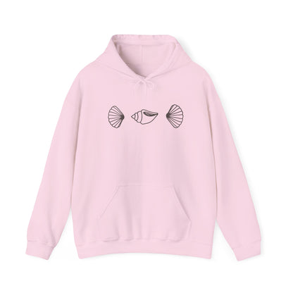 simple seashell hoodie