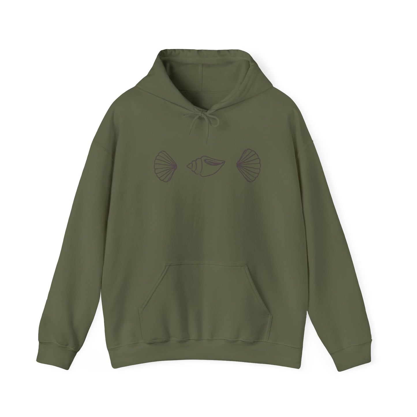 simple seashell hoodie