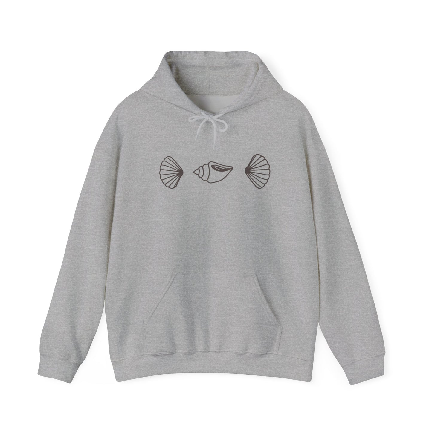 simple seashell hoodie