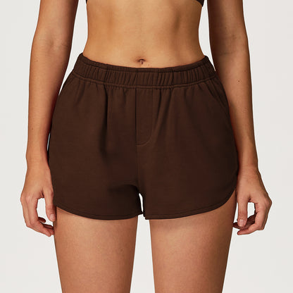 Sweatpants High Waist Wide Leg Straight Loose Sports Shorts