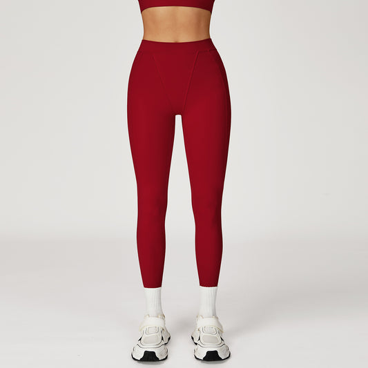 Nude Feel Yoga High Waist Tight Slimming Sports Trousers