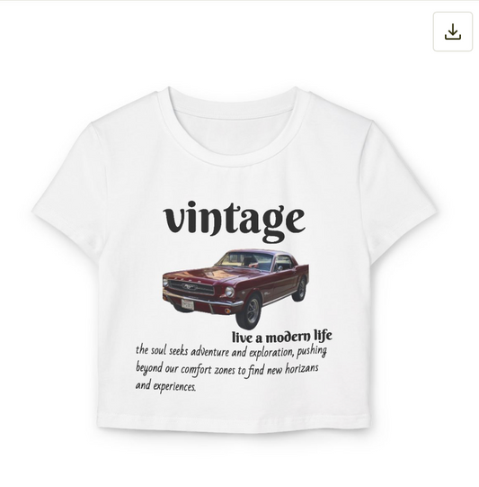 muscle car crop top