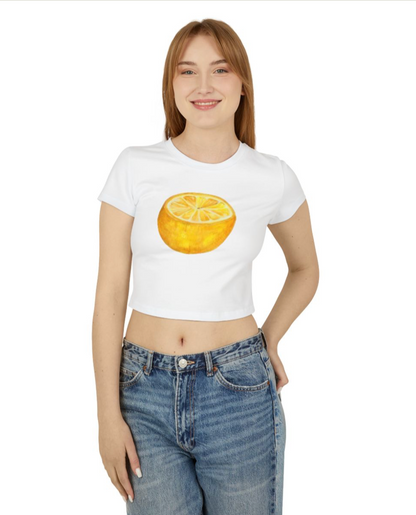 lemon crop top