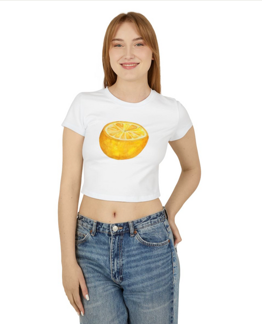 lemon crop top