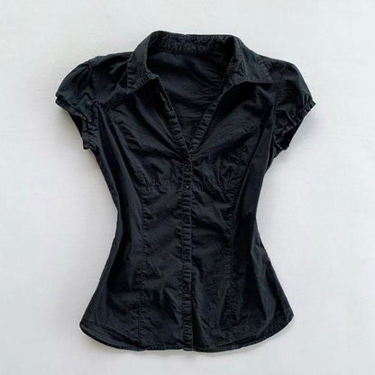 French Fashion Elegant Versatile Top Women