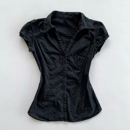 French Fashion Elegant Versatile Top Women