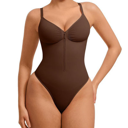Sexy Highly Stretch Zipper Tight Braces Waist Slimming Body-shaping Corsets Women
