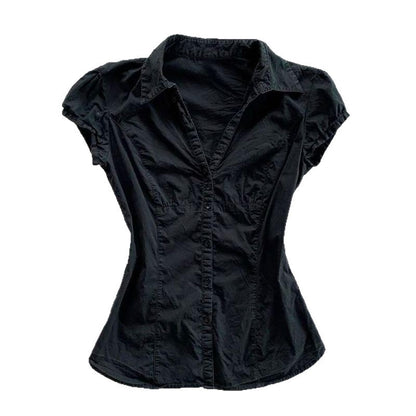 French Fashion Elegant Versatile Top Women