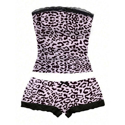 Lace Camisole And Shorts Two-piece Set
